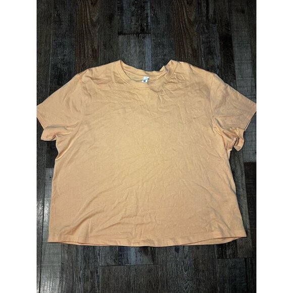 Lululemon Coral Kiss Heavyweight Cotton T Shirt Size 14 - Picture 1 of 6